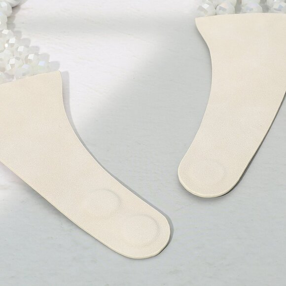 NEW Grey Layered Natural Stone Faceted Beaded Magnetic Collar Necklace - Picture 3 of 4